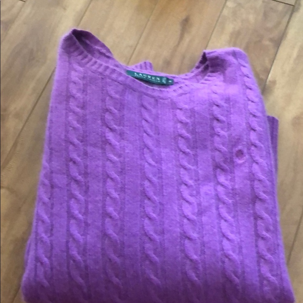 Ralph Lauren Purple Round Neck Sweater